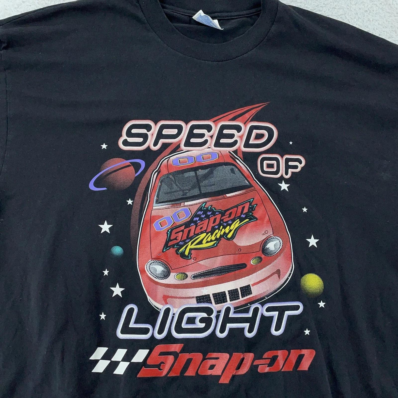 Vintage Snap-on Racing Space T-Shirt Mens XL Black Speed of Light Graphic 90s S
Vintage Snap-on Racing Space T-Shirt Mens XL Black Speed of Light Graphic 90s S