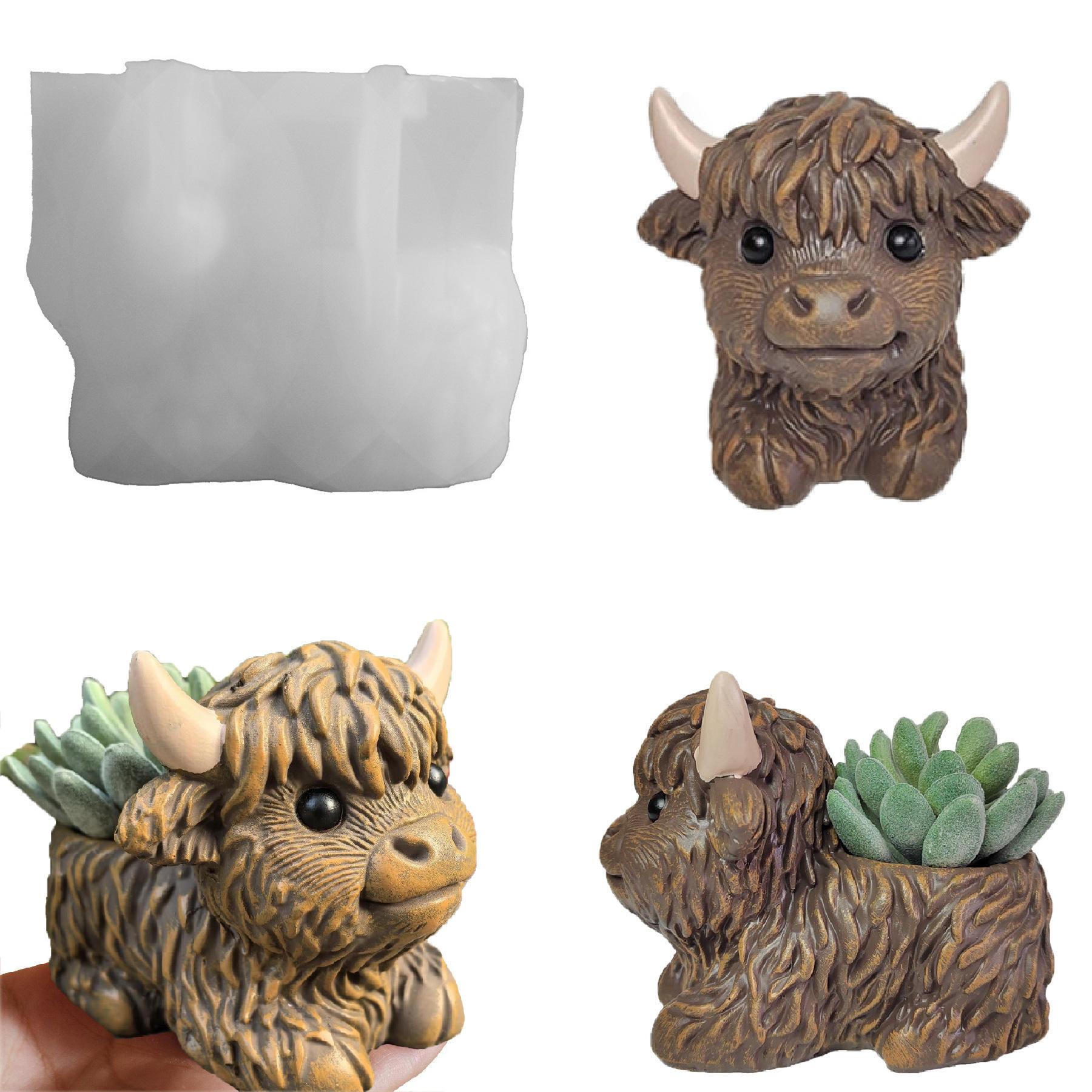 1pc Highland Cow Silicone Candle Mold - Reusable Animal Shaped Mold for DIY Handmade Candles, Plaster & Resin Crafts - Farmhouse
1pc Highland Cow Silicone Candle Mold - Reusable Animal Shaped Mold for DIY Handmade Candles, Plaster & Resin Crafts - Farmhouse