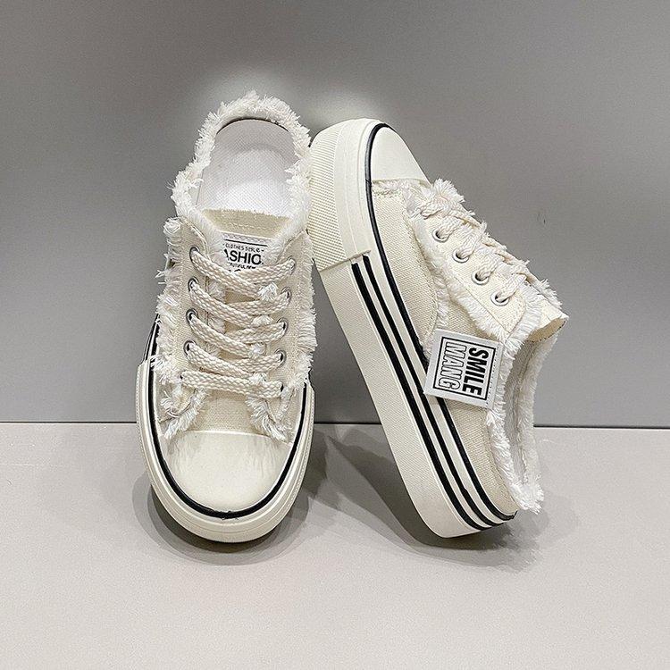 Korean version of bag head half slippers women s summer wear 2025 new heelless lazy canvas shoes casual cool slippers 40
Korean version of bag head half slippers women s summer wear 2025 new heelless lazy canvas shoes casual cool slippers 40