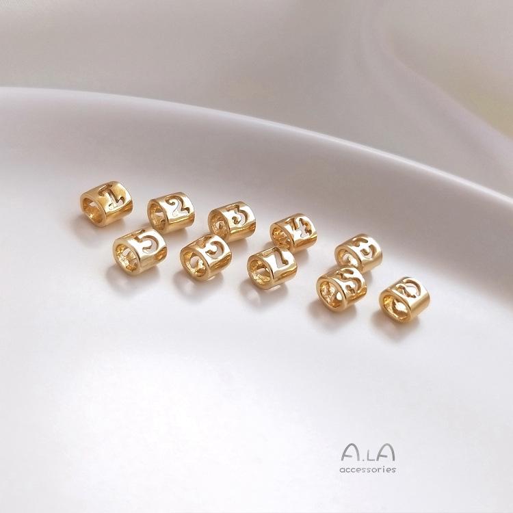 14K Gold-Filled Beaded Bracelet with Number Spacer Beads for DIY Jewelry Making Number 6 One Piece
14K Gold-Filled Beaded Bracelet with Number Spacer Beads for DIY Jewelry Making Number 6 One Piece