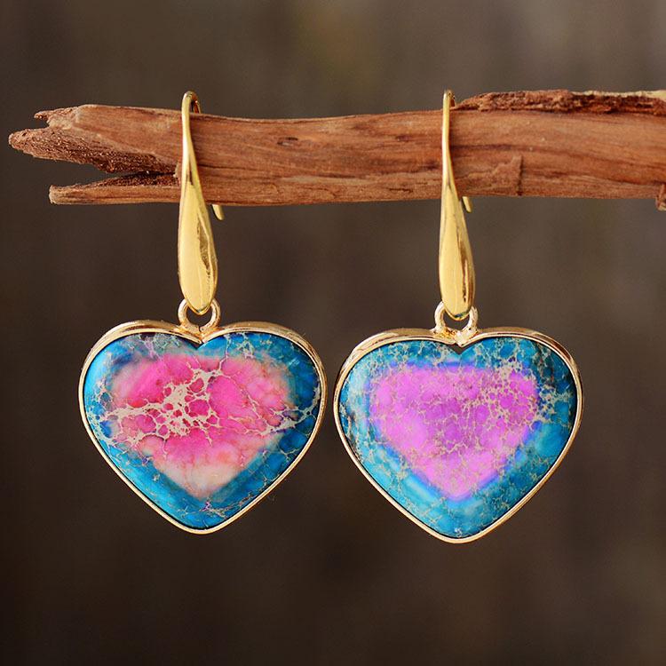 Classic Emperor Stone Peach Heart Pendant Earrings Natural Stone Popular Earrings Jewelry синій
Classic Emperor Stone Peach Heart Pendant Earrings Natural Stone Popular Earrings Jewelry синій
