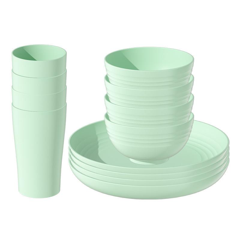 12Pcs Eco-Friendly Wheat Straw Plastic Plates, Bowls & Cups Unbreakable Dinnerware Set 7
12Pcs Eco-Friendly Wheat Straw Plastic Plates, Bowls & Cups Unbreakable Dinnerware Set 7