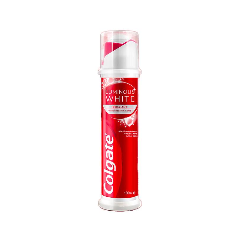 Colgate Dazzling White Whitening Pump Toothpaste 100ml
Colgate Dazzling White Whitening Pump Toothpaste 100ml