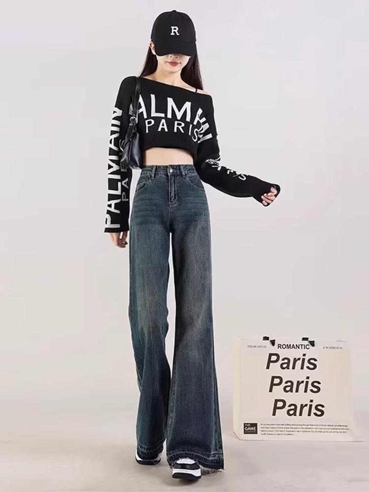 Женские джинсы с высокой талией, в стиле ретро, широкие клеш, удлиняющие, длиной в пол, для осени и весны 4XL
Женские джинсы с высокой талией, в стиле ретро, широкие клеш, удлиняющие, длиной в пол, для осени и весны 4XL