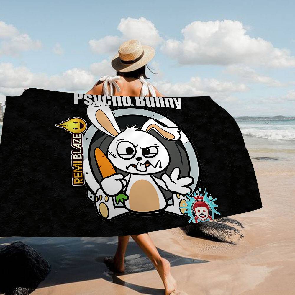 Luxury Fashion P-Psycho Bunny Microfiber Beach Towel Absorbent Quick Dry Soft Yoga Swimming Resort Mountain Climbing Towel W40*H60(CM)
Luxury Fashion P-Psycho Bunny Microfiber Beach Towel Absorbent Quick Dry Soft Yoga Swimming Resort Mountain Climbing Towel W40*H60(CM)