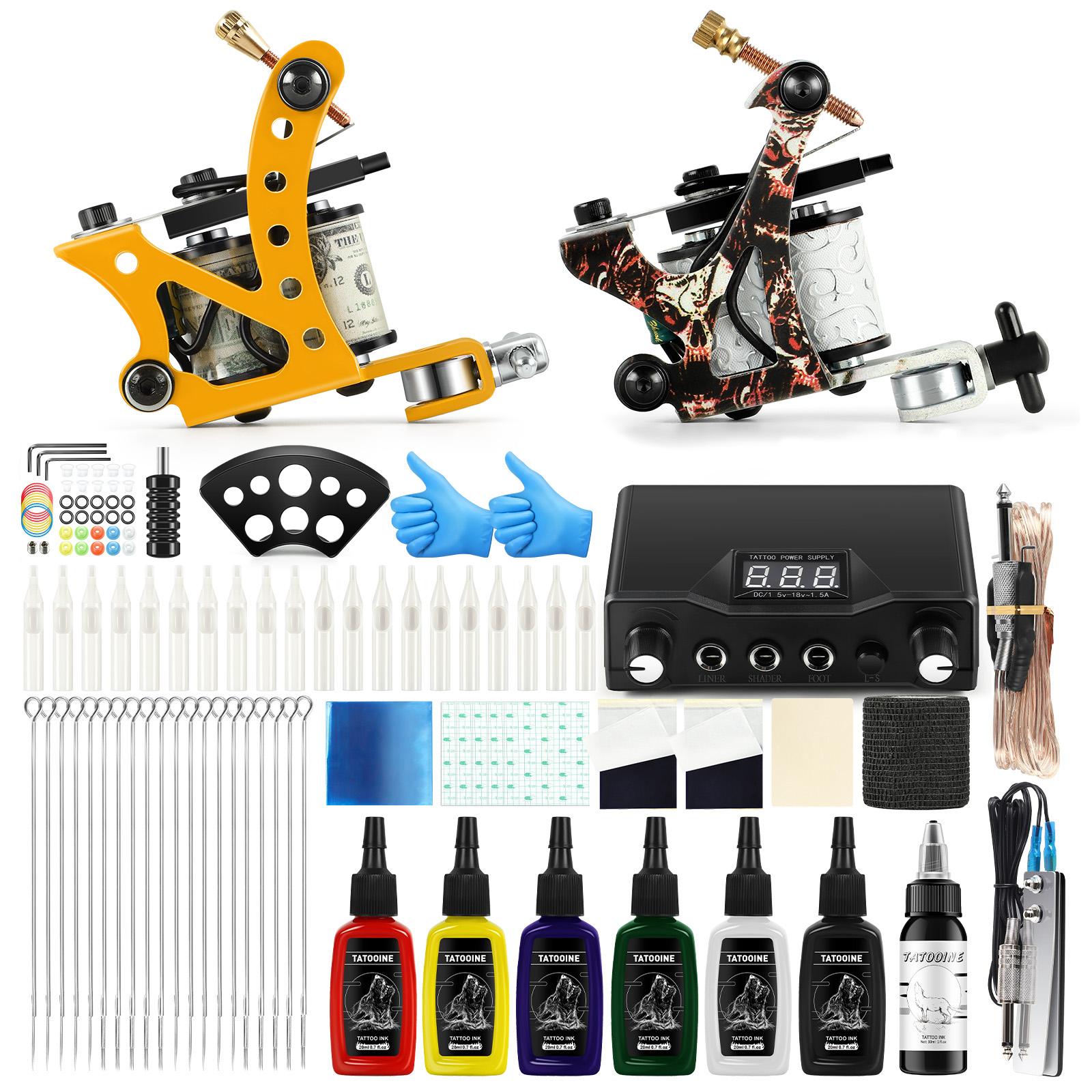 Профессиональные инструменты для татуировки, 2 шт., блок питания для тату-машины с 7 шт., чернила для татуировки, блок питания, наборы для боди-арта для татуировок для художников
Профессиональные инструменты для татуировки, 2 шт., блок питания для тату-машины с 7 шт., чернила для татуировки, блок питания, наборы для боди-арта для татуировок для художников