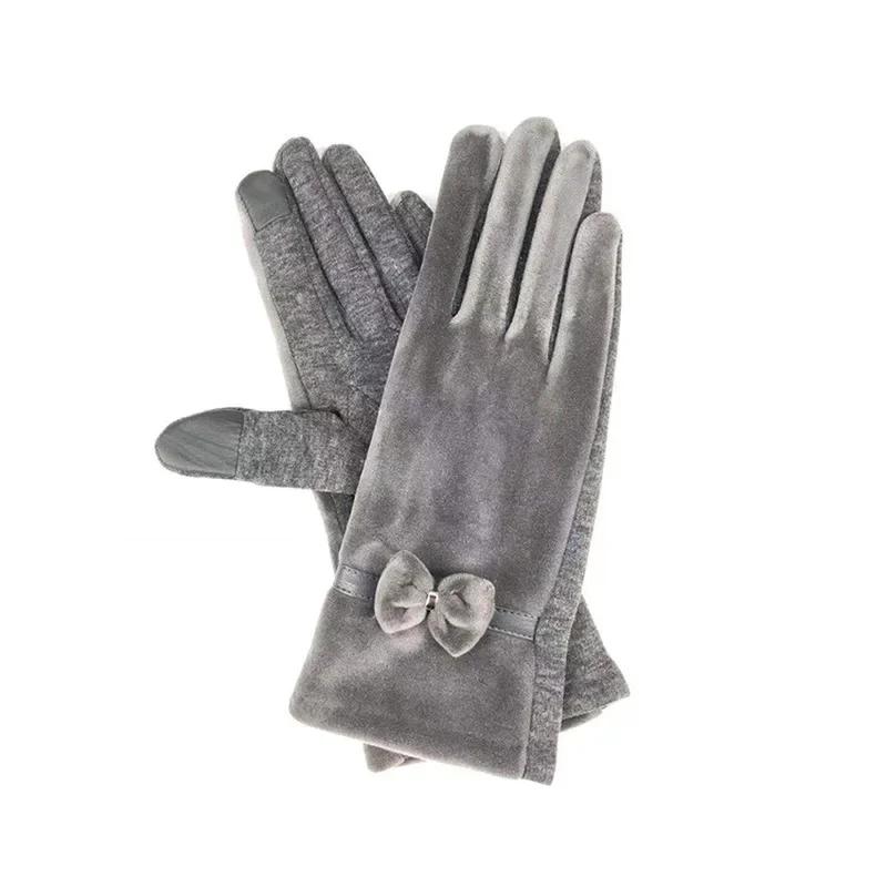 Новые женские перчатки из норкового бархата с бантом, зимние, новые женские перчатки с сенсорным экраном на кончиках пальцев, взрослые теплые перчатки серый
Новые женские перчатки из норкового бархата с бантом, зимние, новые женские перчатки с сенсорным экраном на кончиках пальцев, взрослые теплые перчатки серый
