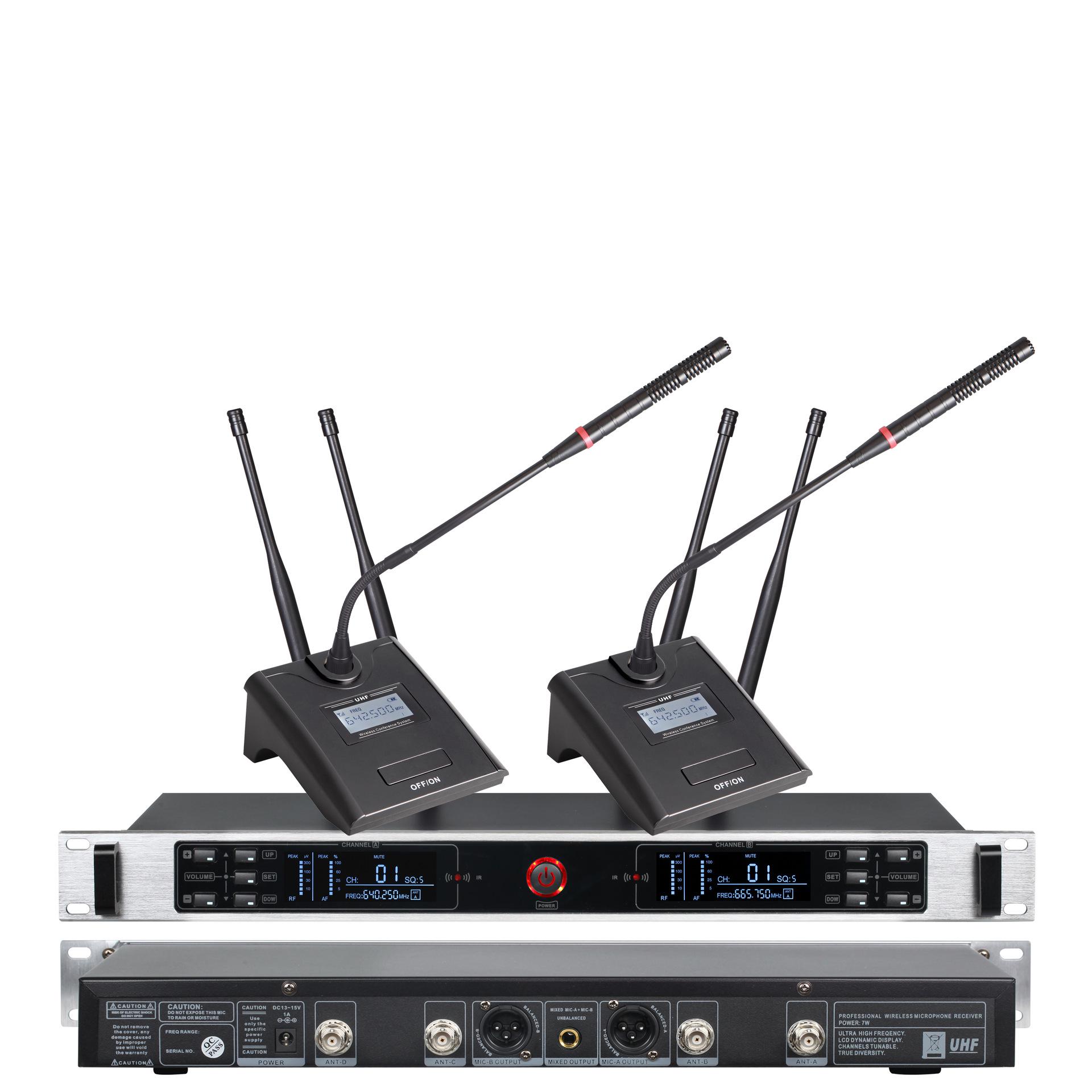 True Diversity One-to-Two Wireless Conference Microphone EU Plug
True Diversity One-to-Two Wireless Conference Microphone EU Plug