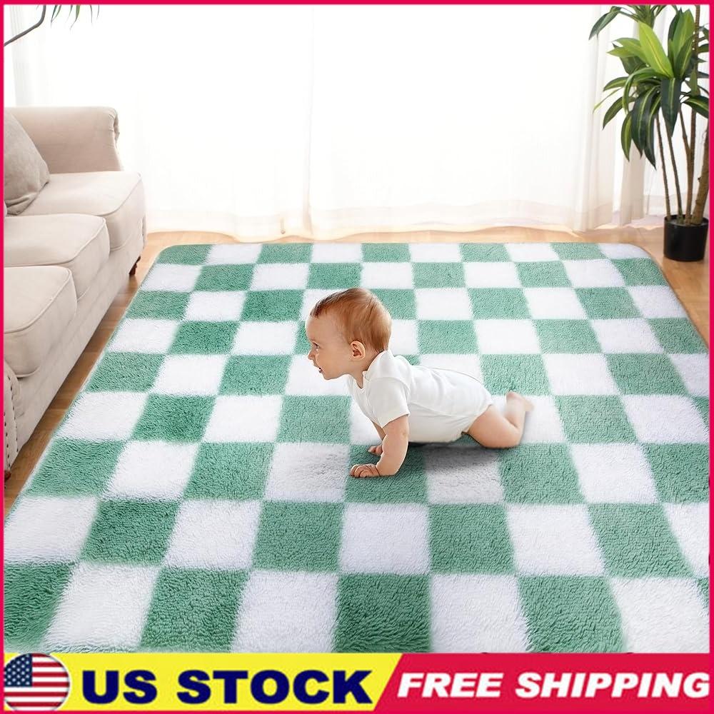 Super Soft Fluffy Shaggy Area Rug Non-Slip Checkered Design High Pile Comfortable Floor Mat Bedroom Living Room Kids Room United States
Super Soft Fluffy Shaggy Area Rug Non-Slip Checkered Design High Pile Comfortable Floor Mat Bedroom Living Room Kids Room United States