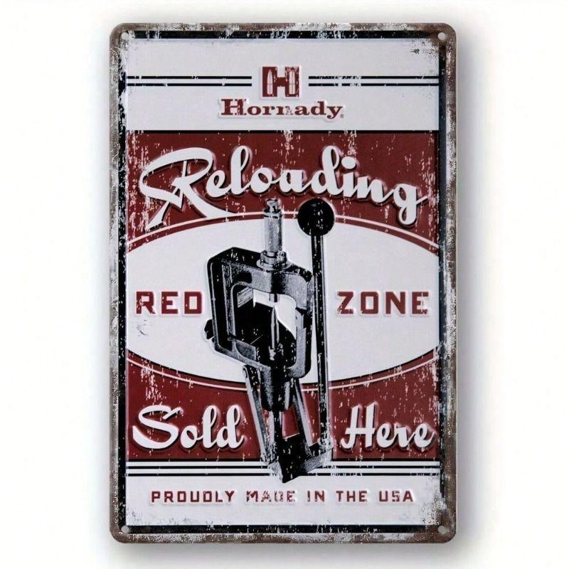 Vintage Red Zone Sign Reloaded Hornady Metal Poster Wall Garage
Vintage Red Zone Sign Reloaded Hornady Metal Poster Wall Garage