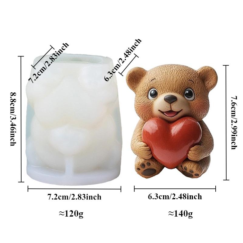 Smiling Bear Hugs Love Candle Silicone Mold DIY Cute Animal Bear Crafts Gypsum Cement Mold Valentine s Day Gift Home Decoration
Smiling Bear Hugs Love Candle Silicone Mold DIY Cute Animal Bear Crafts Gypsum Cement Mold Valentine s Day Gift Home Decoration