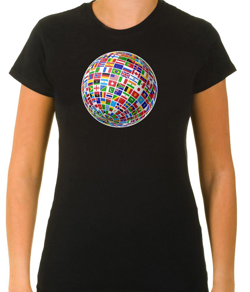 World flags and globe 3/4 Short Sleeve T Shirt Woman G081 4XL
World flags and globe 3/4 Short Sleeve T Shirt Woman G081 4XL