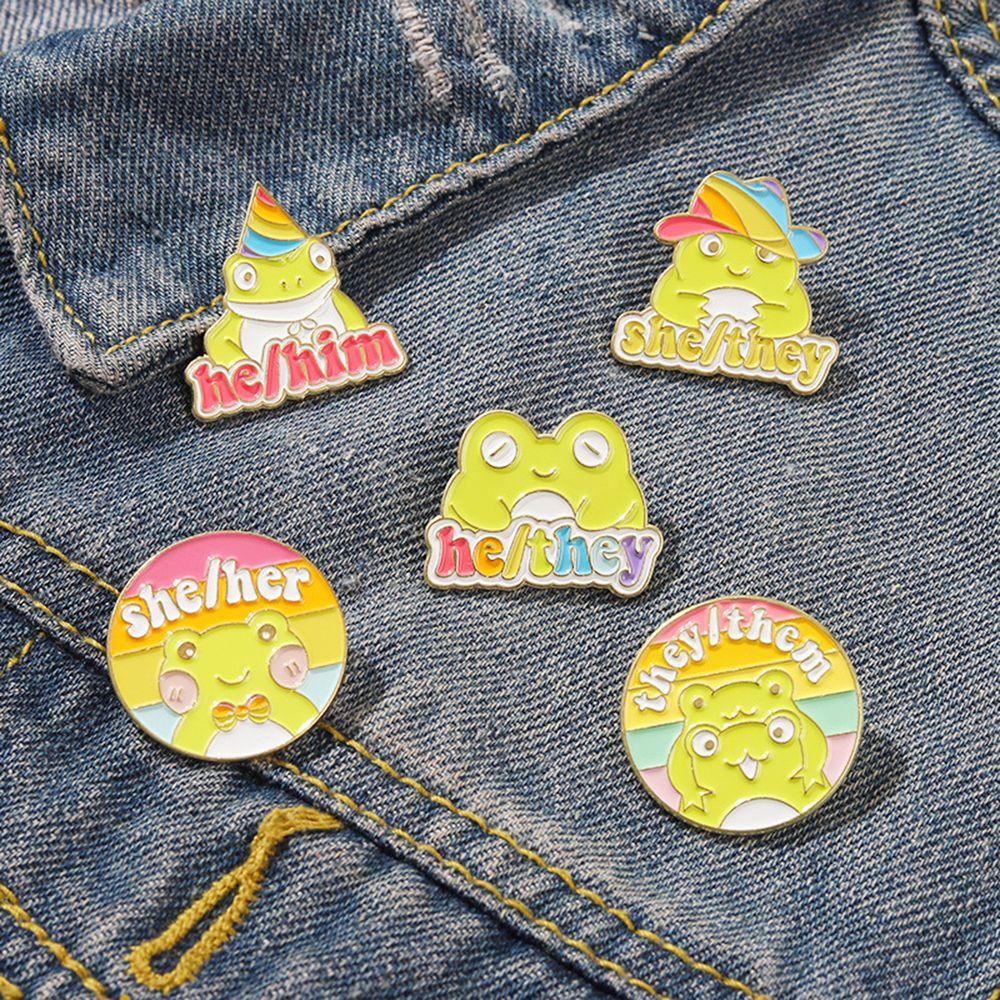 Cartoon Pins Gift Cute Denim Clothes Lapel Accessories Brooches Frog Enamel Pins Kid Badges
Cartoon Pins Gift Cute Denim Clothes Lapel Accessories Brooches Frog Enamel Pins Kid Badges