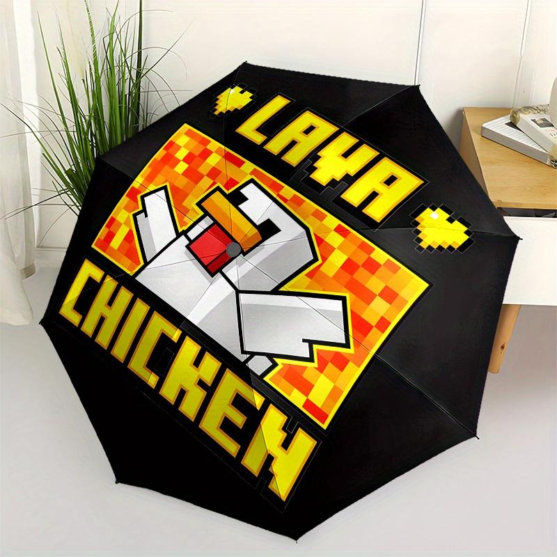Lava Chicken Automatic folding umbrella simple eight rib design, bright color pattern, durable iron frame, ideal for travel and outdoor, be
Lava Chicken Automatic folding umbrella simple eight rib design, bright color pattern, durable iron frame, ideal for travel and outdoor, be