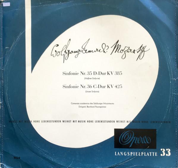 LP Record WOLFGANG AMADEUS MOZART CAMERATA Symphony No. 35 in D major K. 385 1154 Opera 1960 Germany Classical Used
LP Record WOLFGANG AMADEUS MOZART CAMERATA Symphony No. 35 in D major K. 385 1154 Opera 1960 Germany Classical Used