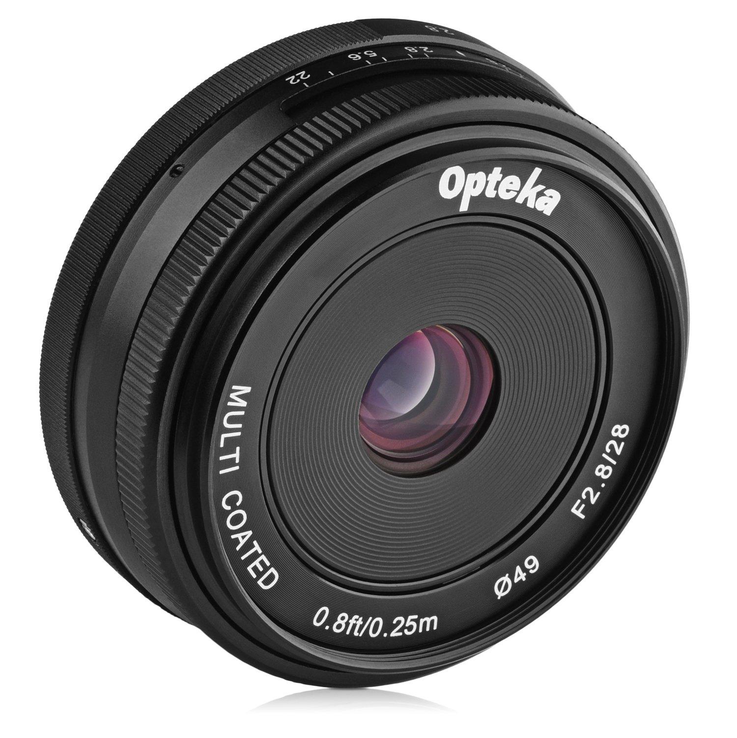 Opteka 28mm HD MC Manual Focus Prime Lens for Sony Format Digital Cameras f/2.8 E-Mount APS-C чорний
Opteka 28mm HD MC Manual Focus Prime Lens for Sony Format Digital Cameras f/2.8 E-Mount APS-C чорний