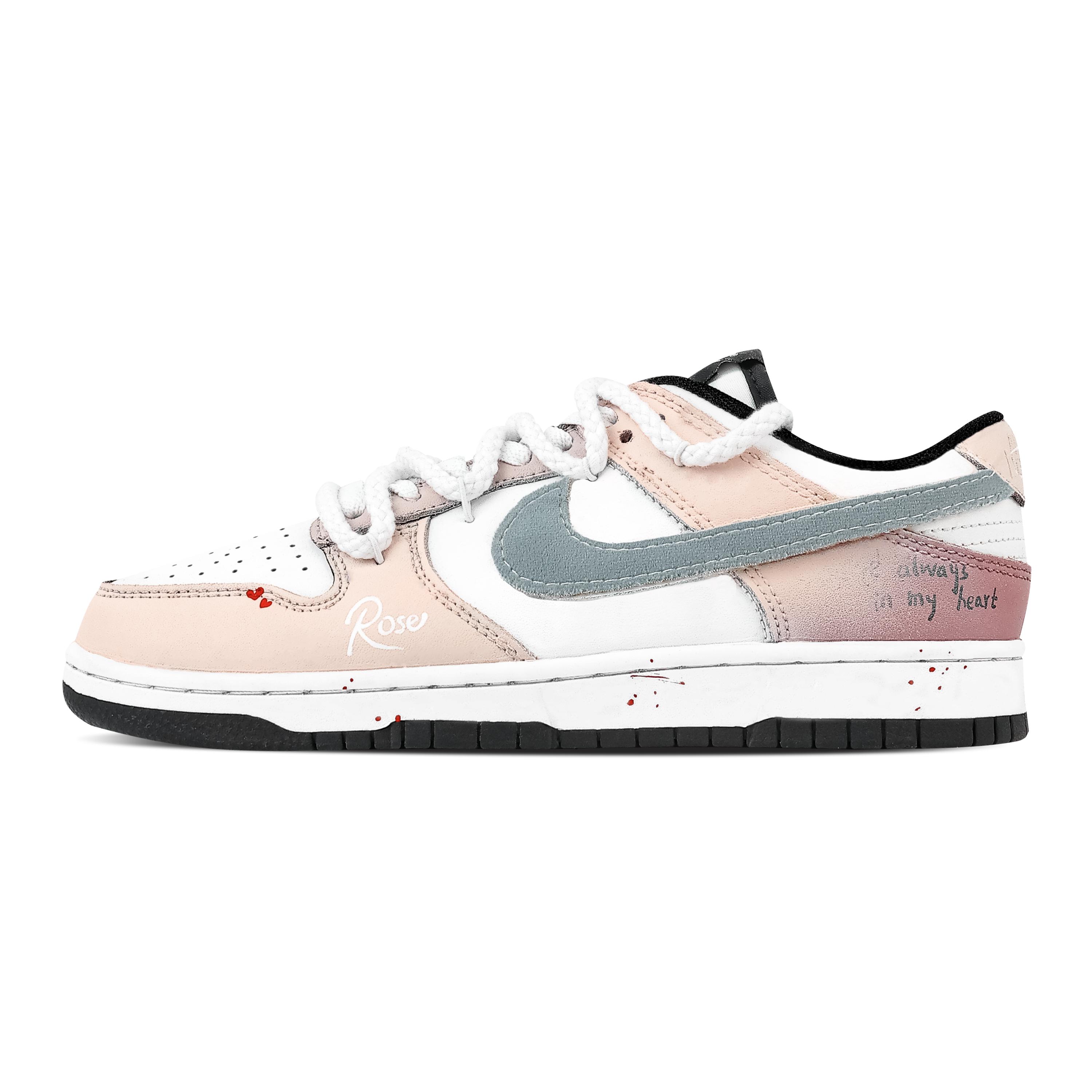 Nike Dunk Handwriting Romantic 2 Leather Cushioning Abrasion Resistant Lightweight Low top Skateboard Shoes Unisex Pink CW1590-100(Team773-2) 38.5
Nike Dunk Handwriting Romantic 2 Leather Cushioning Abrasion Resistant Lightweight Low top Skateboard Shoes Unisex Pink CW1590-100(Team773-2) 38.5