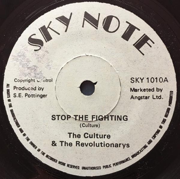 7inch Record CULTURE & THE REVOLUTIONARIES - Stop The Fighting SKY1010 Sky Note 1977 UK Reggae, Ska & Dub Used
7inch Record CULTURE & THE REVOLUTIONARIES - Stop The Fighting SKY1010 Sky Note 1977 UK Reggae, Ska & Dub Used