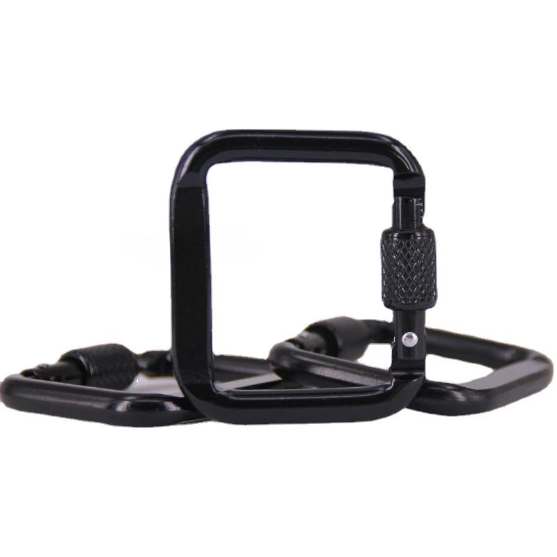 Heavy Duty Square Carabiner - D-Ring Steel Clip for Camping/Hiking/Tactical, Keychain Snap Hook w/Anti-Rust (1PC Black) чорний
Heavy Duty Square Carabiner - D-Ring Steel Clip for Camping/Hiking/Tactical, Keychain Snap Hook w/Anti-Rust (1PC Black) чорний