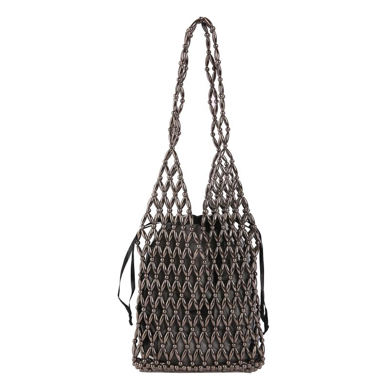 Fashion Handmade Woven Hollow Out Shoulder Bag Shiny Evening Party Versatile Handbag for Women Silver Beaded Mesh Youth Tote Bag чёрный
Fashion Handmade Woven Hollow Out Shoulder Bag Shiny Evening Party Versatile Handbag for Women Silver Beaded Mesh Youth Tote Bag чёрный