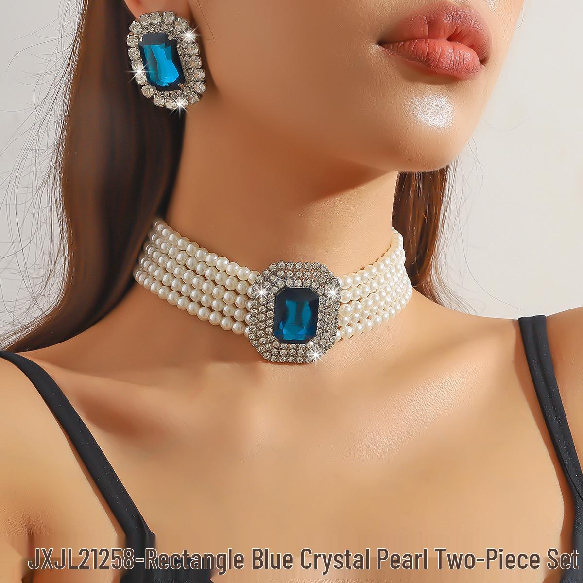 Роскошный многослойный чокер с геометрическим дизайном из искусственного жемчуга и кристаллов, серьги и красочный преувеличенный набор ожерелий
Роскошный многослойный чокер с геометрическим дизайном из искусственного жемчуга и кристаллов, серьги и красочный преувеличенный набор ожерелий