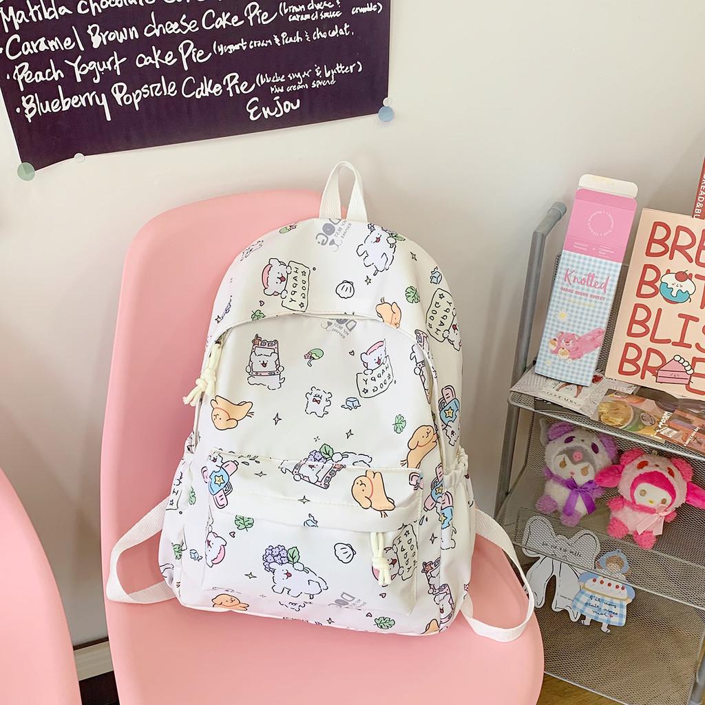 Cartoon Maltese Pattern Anime School Backpack For Middle School Girls With Lightweight Nylon Material And Breathable Cushion Straps слонова кістка
Cartoon Maltese Pattern Anime School Backpack For Middle School Girls With Lightweight Nylon Material And Breathable Cushion Straps слонова кістка