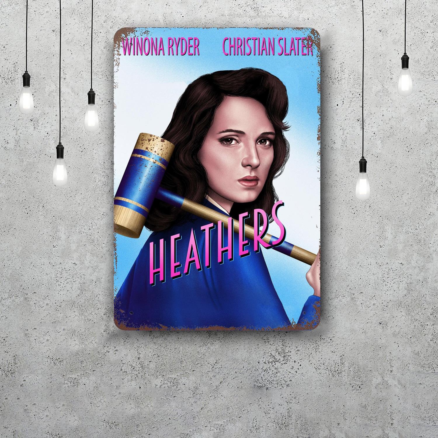 Band Heathers Decor Poster Vintage Tin Sign Metal Sign Decorative Plaque for Pub Bar Man Cave Club Wall Decoration 20x30cm(7.8x11.8inch)
Band Heathers Decor Poster Vintage Tin Sign Metal Sign Decorative Plaque for Pub Bar Man Cave Club Wall Decoration 20x30cm(7.8x11.8inch)