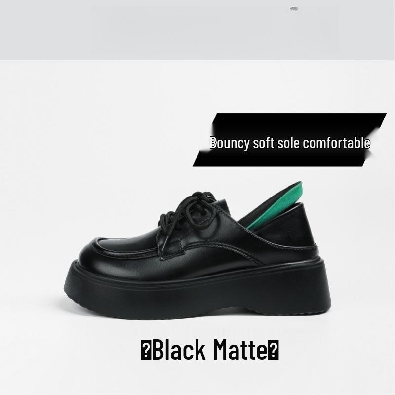 Women s Retro Platform Loafers - Black Leather, British Style, Spring/Autumn, Height-Boost JK Shoes, Thick Sole. 37
Women s Retro Platform Loafers - Black Leather, British Style, Spring/Autumn, Height-Boost JK Shoes, Thick Sole. 37