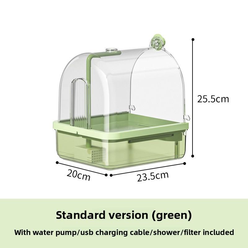 Умная автоматическая циркуляция воды, поилка для птиц для клеток, подвесной душ для попугаев, аксессуар для ванной для клетки, купалка для пионов
Умная автоматическая циркуляция воды, поилка для птиц для клеток, подвесной душ для попугаев, аксессуар для ванной для клетки, купалка для пионов