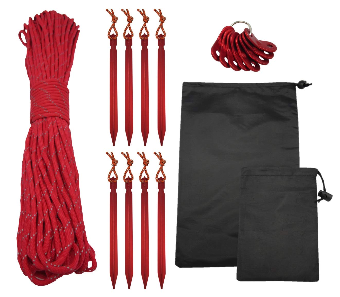 TsuaCrear Tent Tarp Guy 9 Reflective 8 Flexible Metal 8 Pieces Set Rope, Paracord, Rope, Rope, 31m, Cores, 4mm, Material, Pegs, Fittings, (Red) красный
TsuaCrear Tent Tarp Guy 9 Reflective 8 Flexible Metal 8 Pieces Set Rope, Paracord, Rope, Rope, 31m, Cores, 4mm, Material, Pegs, Fittings, (Red) красный