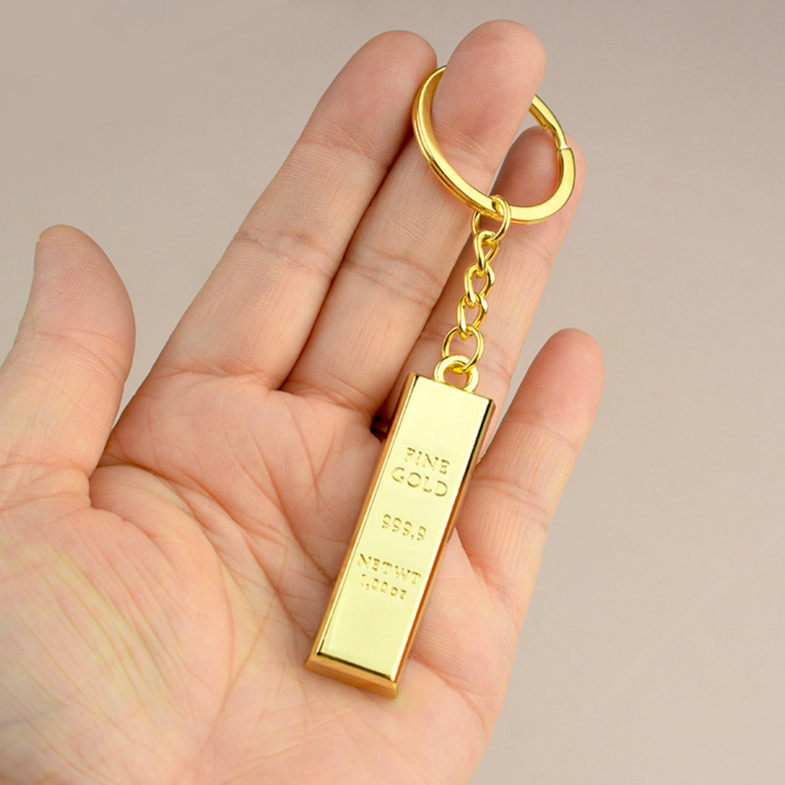 Solid Gold Bar Keyring Creative Imitation Gold Brick Pendant Unisex Jewellery Gift New Year Souvenir For Jewellers Engraving Available One Size жёлтый
Solid Gold Bar Keyring Creative Imitation Gold Brick Pendant Unisex Jewellery Gift New Year Souvenir For Jewellers Engraving Available One Size жёлтый