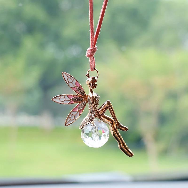 Pink Crystal Ball Fairy Car Interior Rearview Mirror Pendant Angel Wings Accessory Gift
Pink Crystal Ball Fairy Car Interior Rearview Mirror Pendant Angel Wings Accessory Gift