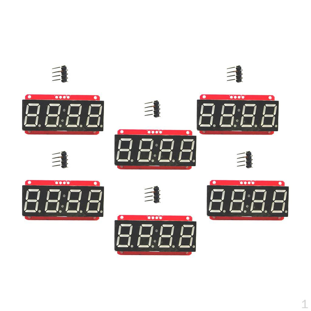 4 Segment 0.56 LED Display Module Clock HT16K33 I2 ,Pack Of 6
4 Segment 0.56 LED Display Module Clock HT16K33 I2 ,Pack Of 6