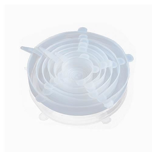 Couleur blanche Couvercles en Silicone pour bol alimentaire, 6 pièces, extensibles, scellés au micro-ondes, p
Couleur blanche Couvercles en Silicone pour bol alimentaire, 6 pièces, extensibles, scellés au micro-ondes, p