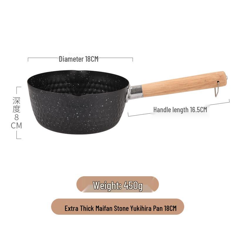 Maifan Stone Non-stick Milk Pot – 20cm Single Handle, 22cm Yukihira Stainless Steel 304, No Coating, Ideal for Baby Food. Default
Maifan Stone Non-stick Milk Pot – 20cm Single Handle, 22cm Yukihira Stainless Steel 304, No Coating, Ideal for Baby Food. Default