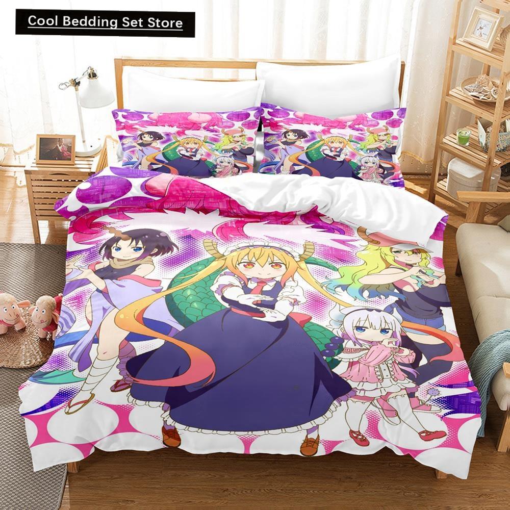 Комплект постельного белья 3D Kawaii Girl Miss Kobayashi s Dragon Maid, комплект из трех предметов в стиле аниме для взрослых и детей, для спальни, пододеяльник, наборы домашнего текстиля 135x200cm
Комплект постельного белья 3D Kawaii Girl Miss Kobayashi s Dragon Maid, комплект из трех предметов в стиле аниме для взрослых и детей, для спальни, пододеяльник, наборы домашнего текстиля 135x200cm