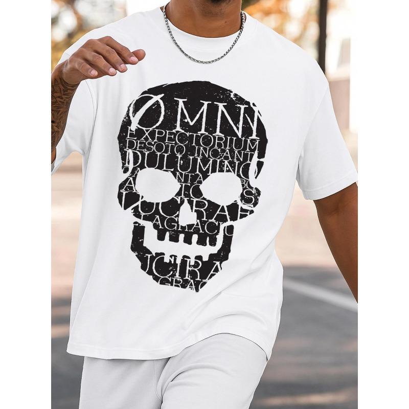 European sizes Men s Heavyweight Skull & Latin Bones Print T-Shirt - Gothic Theme - White Casual & Halloween Costume Tee for Gym, Dance 4XL білий
European sizes Men s Heavyweight Skull & Latin Bones Print T-Shirt - Gothic Theme - White Casual & Halloween Costume Tee for Gym, Dance 4XL білий