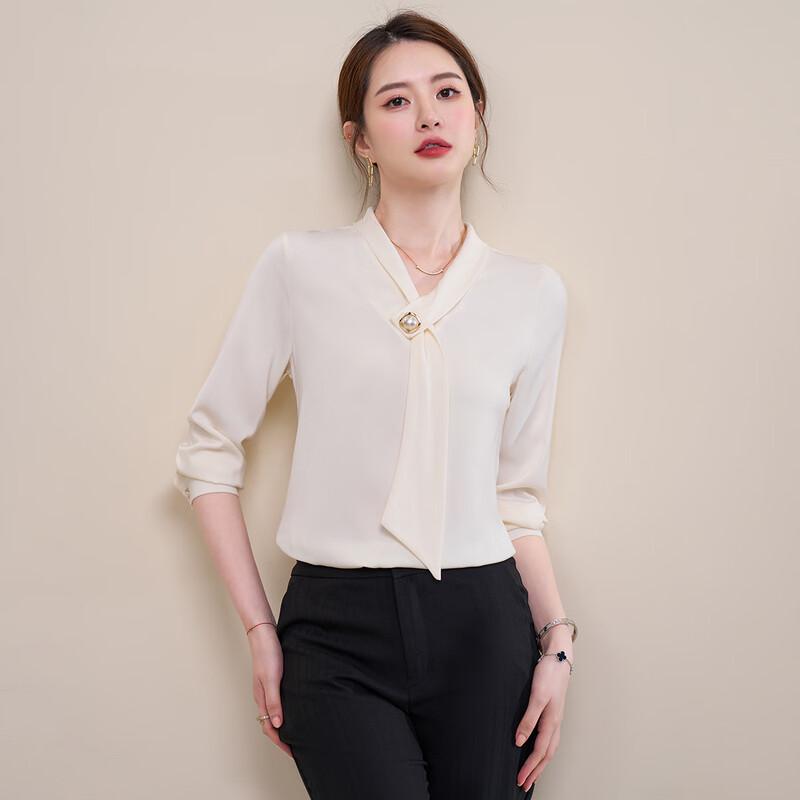 Mokana Women s French Retro Ribbon Long-Sleeve Blouse M
Mokana Women s French Retro Ribbon Long-Sleeve Blouse M