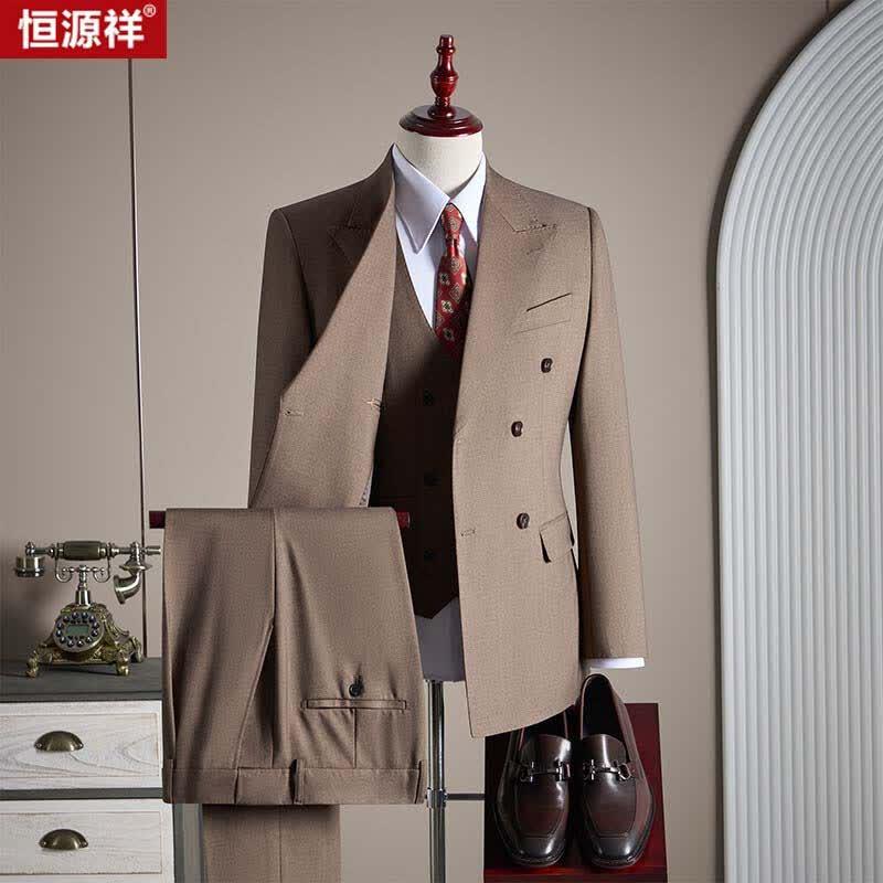 Hengyuanxiang Men s Tencel Lyocell Merino Wool Double-Breasted Suit L
Hengyuanxiang Men s Tencel Lyocell Merino Wool Double-Breasted Suit L