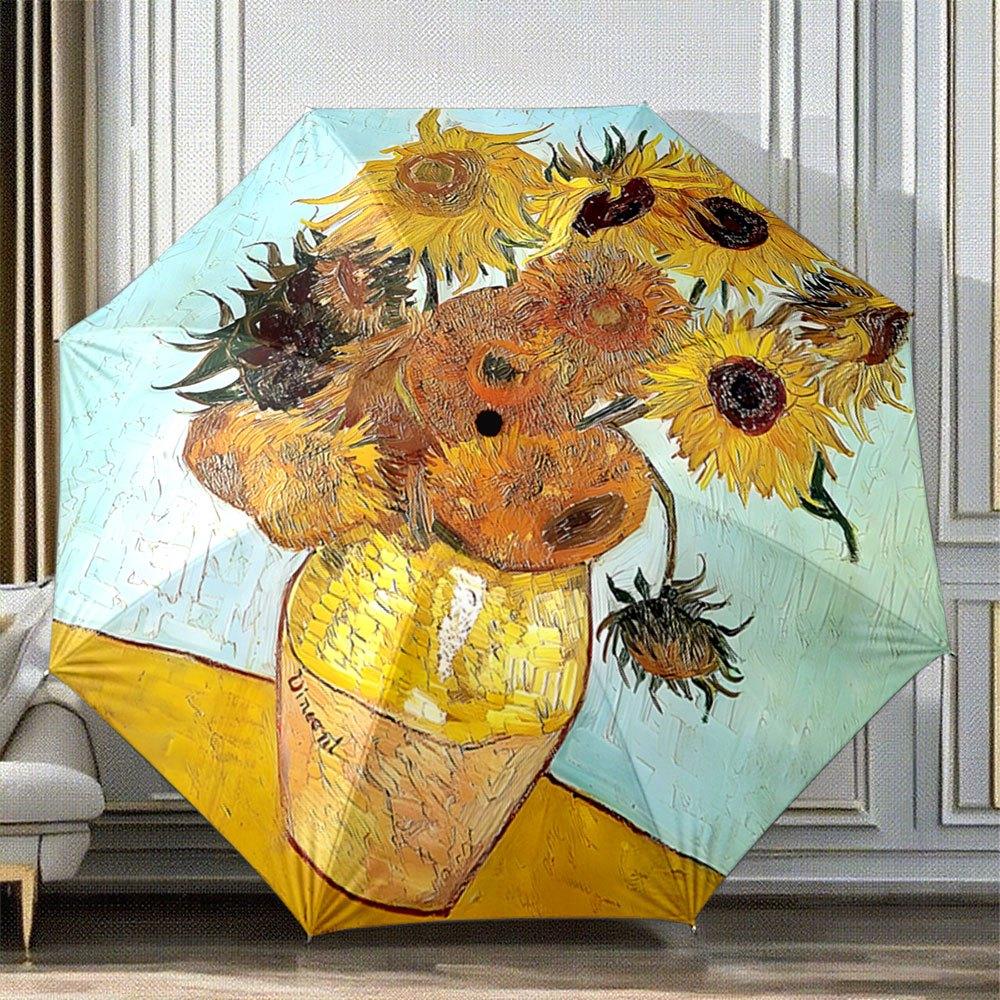 Sunflower Folding Umbrella - Automatic Open Compact Travel Umbrella with 8-Rib Durable Frame, Lightweight & Portable for Backp (as the picture,Iron&8K)
Sunflower Folding Umbrella - Automatic Open Compact Travel Umbrella with 8-Rib Durable Frame, Lightweight & Portable for Backp (as the picture,Iron&8K)