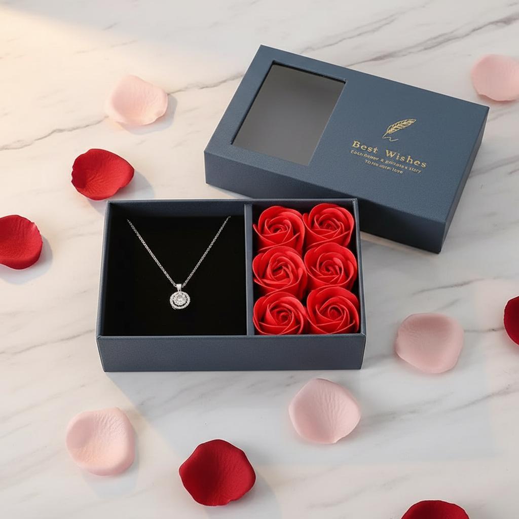 Jewelry Gift Box With 6 Rose-Flowers Design For Valentines Day Romantic Occasions Blue
Jewelry Gift Box With 6 Rose-Flowers Design For Valentines Day Romantic Occasions Blue