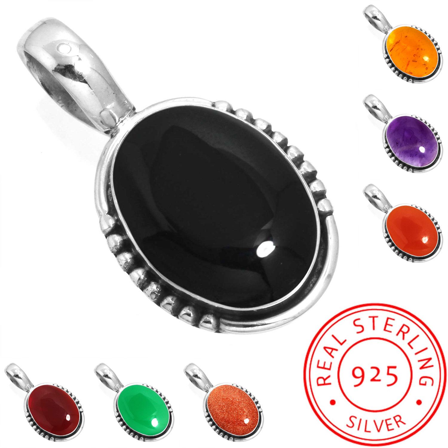 925 Sterling Silver Pendant Women Gemstone Handmade Jewelry New Year Gift Amber Amethyst Black Onyx Carnelian Garnet Quartz Green Onyx Gold Stone Boho янтарь
925 Sterling Silver Pendant Women Gemstone Handmade Jewelry New Year Gift Amber Amethyst Black Onyx Carnelian Garnet Quartz Green Onyx Gold Stone Boho янтарь