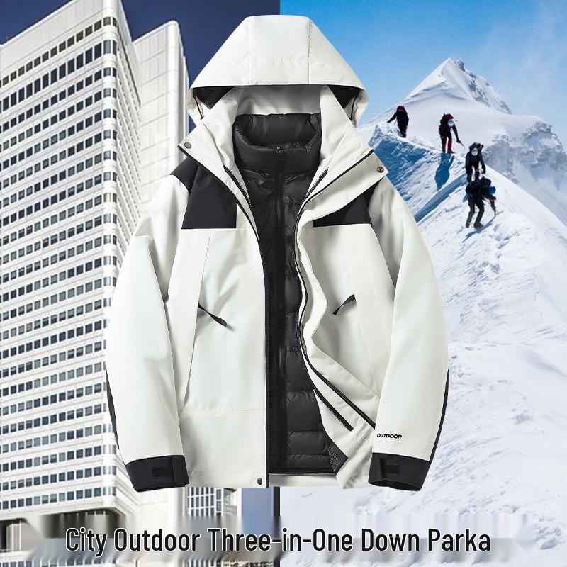 Teen Outdoor Colorblock 3-in-1 Waterproof Windbreaker with Detachable Hood Double Extra Small
Teen Outdoor Colorblock 3-in-1 Waterproof Windbreaker with Detachable Hood Double Extra Small