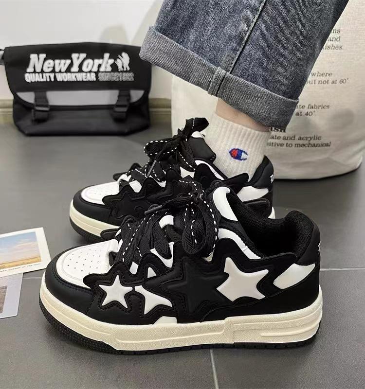 ins style student black and white color matching meteor chic sneakers board shoes 36
ins style student black and white color matching meteor chic sneakers board shoes 36