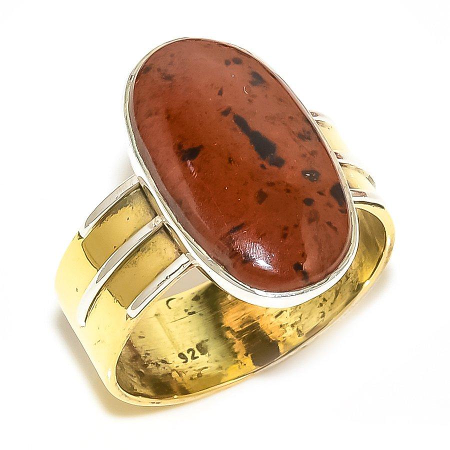 Natural Mahogany Obsidian Two Tone 925 Sterling Silver Jewelry Ring S.9.5 L0z67
Natural Mahogany Obsidian Two Tone 925 Sterling Silver Jewelry Ring S.9.5 L0z67
