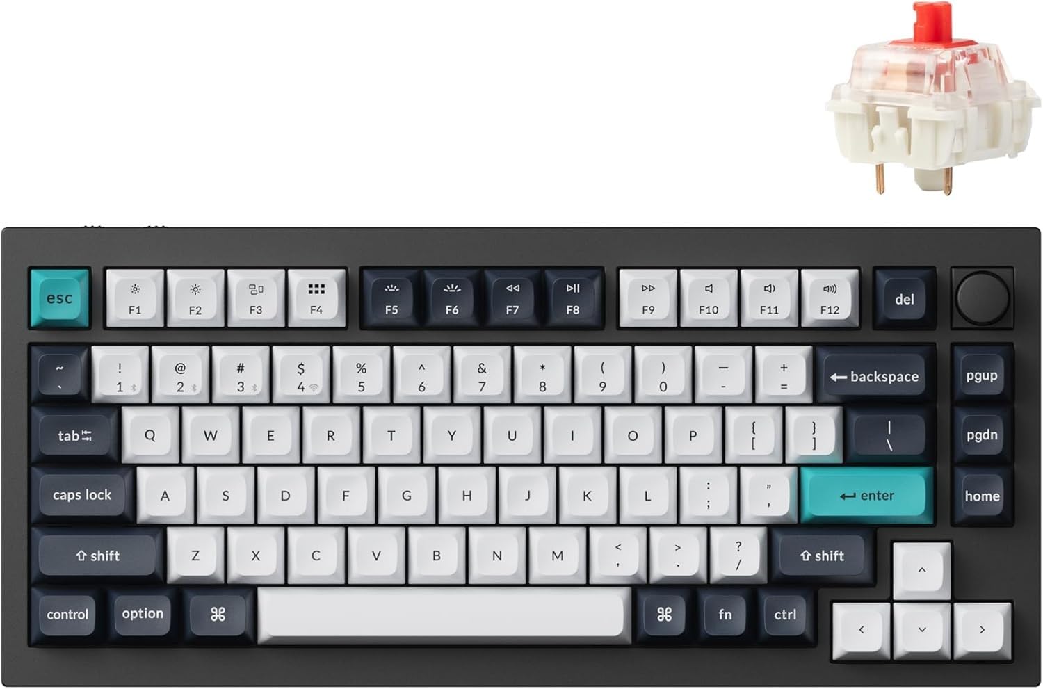 Keychron Q1 Max Wireless Custom Mechanical US RGB Gateron Jupiter Mechanical Full Compatible with and Linux Gateron Jupiter Mechanical Switches
Keychron Q1 Max Wireless Custom Mechanical US RGB Gateron Jupiter Mechanical Full Compatible with and Linux Gateron Jupiter Mechanical Switches