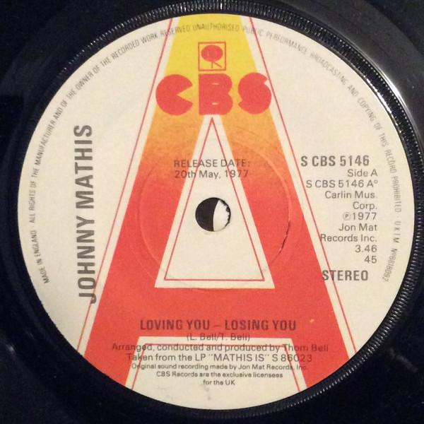 7inch Record JOHNNY MATHIS - Loving You - Losing You SCBS5146PROMO CBS 1977 UK Soul/Funk Used
7inch Record JOHNNY MATHIS - Loving You - Losing You SCBS5146PROMO CBS 1977 UK Soul/Funk Used