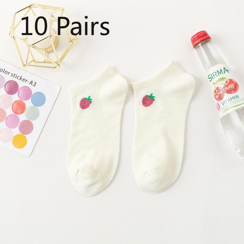 10 пар женских весенне-осенних милых носков-лодочек с милым клубничным принтом в клетку и неглубоким вырезом 10 Pairs белый
10 пар женских весенне-осенних милых носков-лодочек с милым клубничным принтом в клетку и неглубоким вырезом 10 Pairs белый
