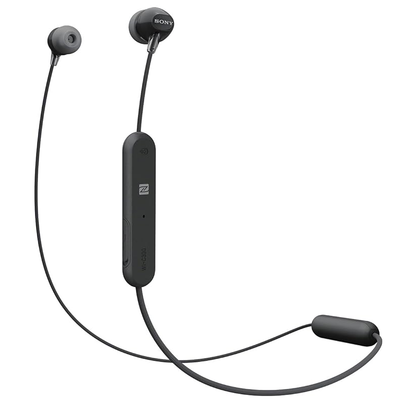 sony wireless earphones WI-C300 : Bluetooth compatible Up to 8 hours of continuous playback with microphone 2018 model black B
sony wireless earphones WI-C300 : Bluetooth compatible Up to 8 hours of continuous playback with microphone 2018 model black B