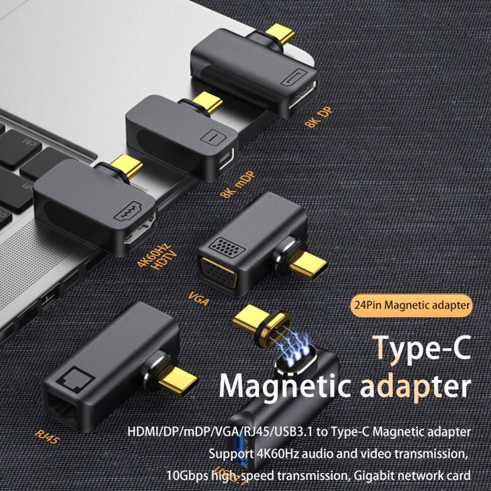 Tablet USB-C to HDMI-compatible 4K/8K 60Hz Type C Adapter Magnetic Mini DP Gigabit RJ45
Tablet USB-C to HDMI-compatible 4K/8K 60Hz Type C Adapter Magnetic Mini DP Gigabit RJ45